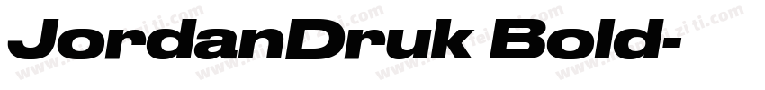 JordanDruk Bold字体转换